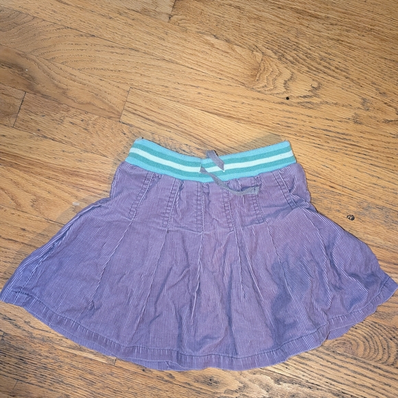Mini Boden Lavender FALL CORDUROY SKIRT GIRLS 5/6 SO CUTE $52 - Picture 1 of 2